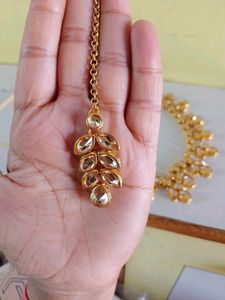 Gold-tone Leaf Design Jewelry Set