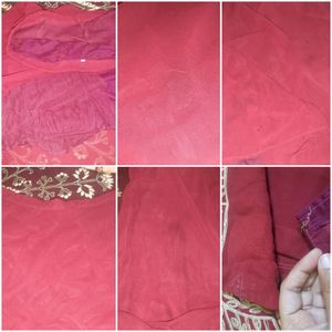 Beautiful ❤️ 4 Piece Marhoon Partywear Lehenga