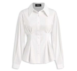 Chic White Button-Up Shirt