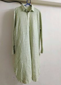 Free size Elegant Pastel Green Chikankari Kurta