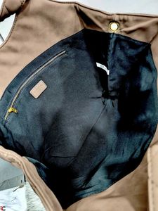 YVES SAINT LAURENT*  *SUEDE ICARE MAXI CARRE-QUILT