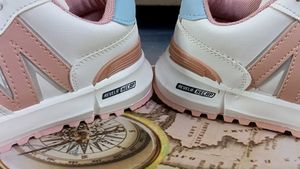 Wait and Peach Sneaker For Girls