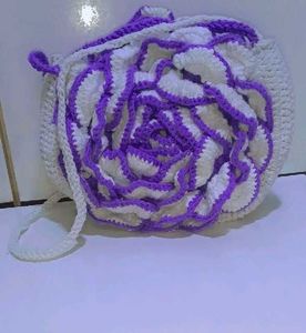 Handmade Crochet Flower Bag