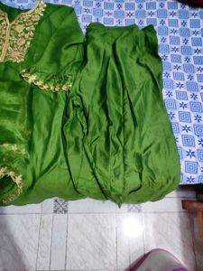 Green Kurta Set with Dupatta