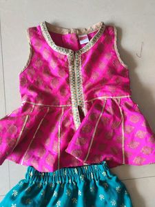 Ethnic Top & Skirt Set