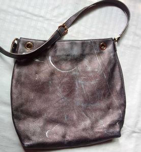 Michael Kors Dark Brown Leather Hobo Bag
