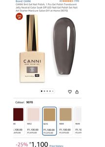 CANNI hema-free translucent UV Gel Polish-9070