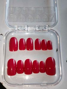 pair of two nails set combo,,Olive Green Oval Pres