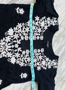 black embroidery
