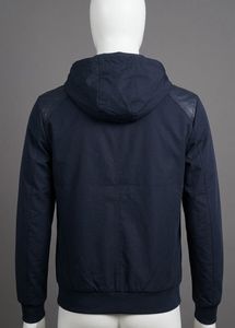 ZARA Men's Navy Blue Hooded Jacket