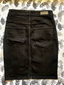 ONLY Women Black Denim Skirt