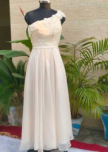 Elegant One-Shoulder White Maxi Dress