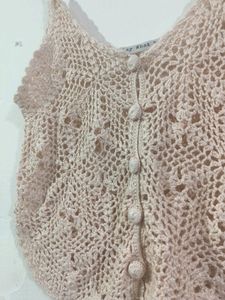 Crochet Button-Down Tank