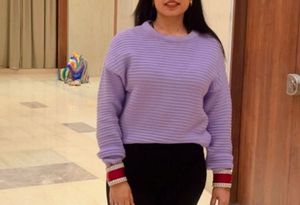 Lavender Knit Pullover