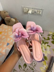 pink floral heel