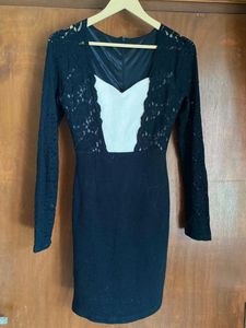 Elegant Black Lace Dress