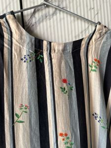 Striped Kurta with Zardozi Twist