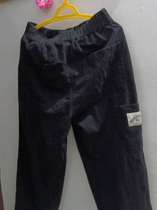Black Elastic Waist Pants