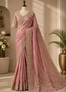🌟Embroidered Silk Saree Blouse
