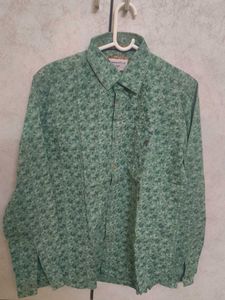 Green Floral Print Shirt