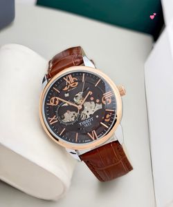 Premium Elegant Tissot Automatic Skeleton Watch