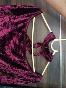 Burgundy Midi Dress