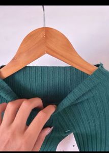 Long ribbed top cum dress