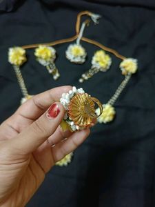 Flower Jewellry For Haldi Ceremony