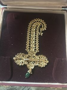 Exquisite Emerald &amp; Diamond Brooch/Brooch