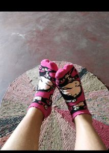 🎀Cute Pink Floral Socks for women 🎀
