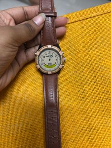 Expedition Watch with Brown Leather Strap