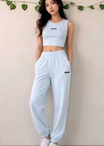 Light Blue Sweatpant Set