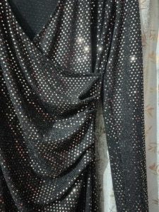 Sparkly Black Mini Dress