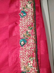 Designer saree with blause red sare