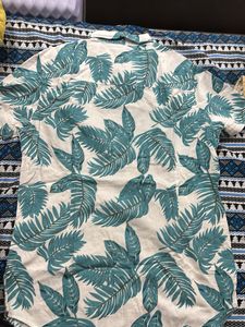 Men's Tropical Leaf Print Shirt