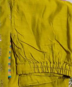 Embellished mustard Yellow Kurta