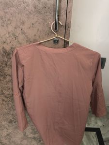 Pink Button-Up Tunic Top