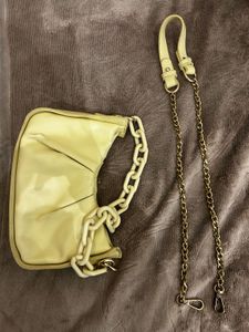 Cream Chain Shoulder and Crossbody bag