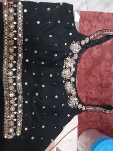 Embellished Black Blouse