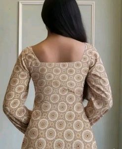 Stylish Printed Kurta with Bell Sleeves