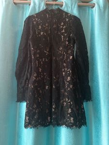 Elegant Black Lace Dress
