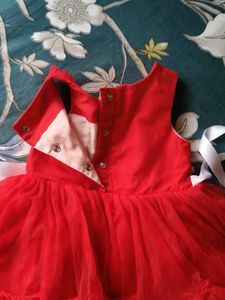 Cute Red Tulle Party Dress