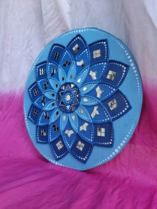 beautiful blue flower lippan art ✨️