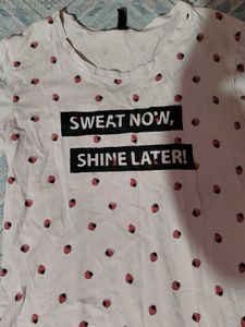 Graphic Print White T-shirt