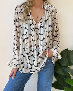 Chic Sheer Print Blouse