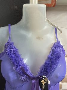 Sheer Purple Babydoll Nightie