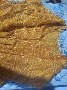 Yellow Printed Kurta