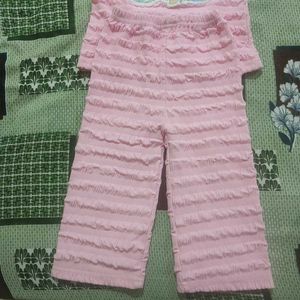Cute Pink Unicorn T-Shirt and Shorts Set