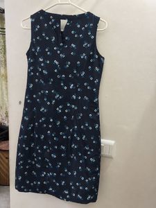 French Connection Black Floral Mini Dress