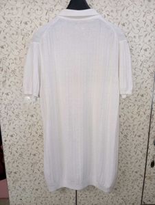 celio men chevron regular fit White Polo T-Shirt